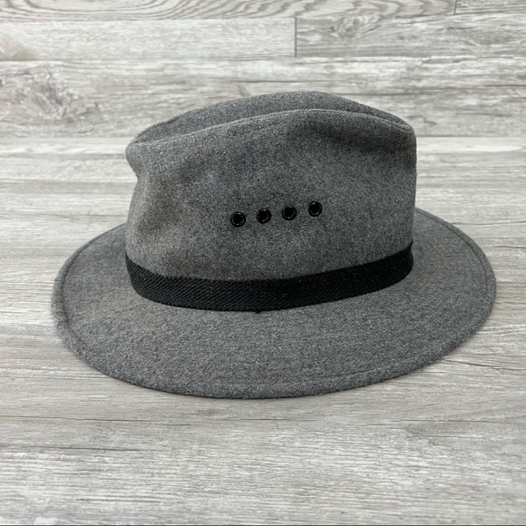 Vintage Golden Gate Hat Company 100% Wool Fedora Hat Gray Medium - Picture 5 of 8